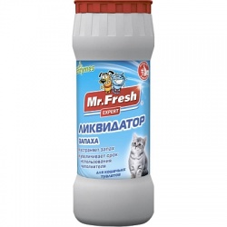 Mr.Fresh Expert 2 в1 Ликв. запаха для кошачьих туалетов (порошок) 500г