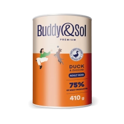 Buddy Sol консервы для собак всех пород, утка с цукини