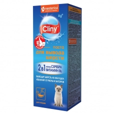 Cliny паста с ионами серебра для кошек для вывода шерсти, уп. 30 мл