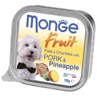 Monge Dog Fruit консервы для собак свинина с ананасом 100г