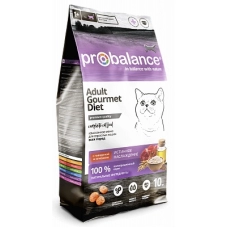 Probalance корм сухой Gourmet Diet для кошек с говядиной и ягненком