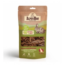 AlpenHof Лакомство Мини колбаски баварские из кролика для кошек 50г