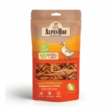 AlpenHof Лакомство Мини колбаски баварские из утки для кошек 50г