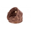 SCRUFFS Лежанка для кошек "Kensington Cat Cave", экозамша, шоколадный, 44x44x48см