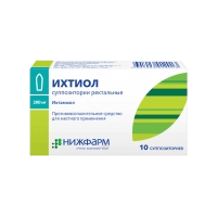 Ихтиол суппозитории ректальные, 200мг., уп. 10 шт.