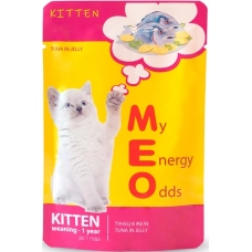 Ме-О Adult пауч для котят №1 Тунец в желе