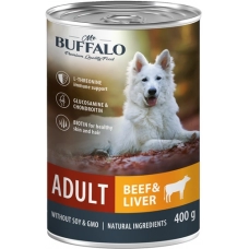 Mr.Buffalo ADULT консервы для собак Говядина и печень