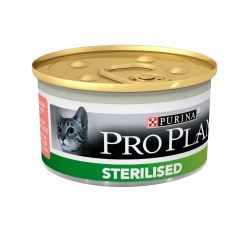 Pro Plan консервы для стерилизованных кошек тунец лосось